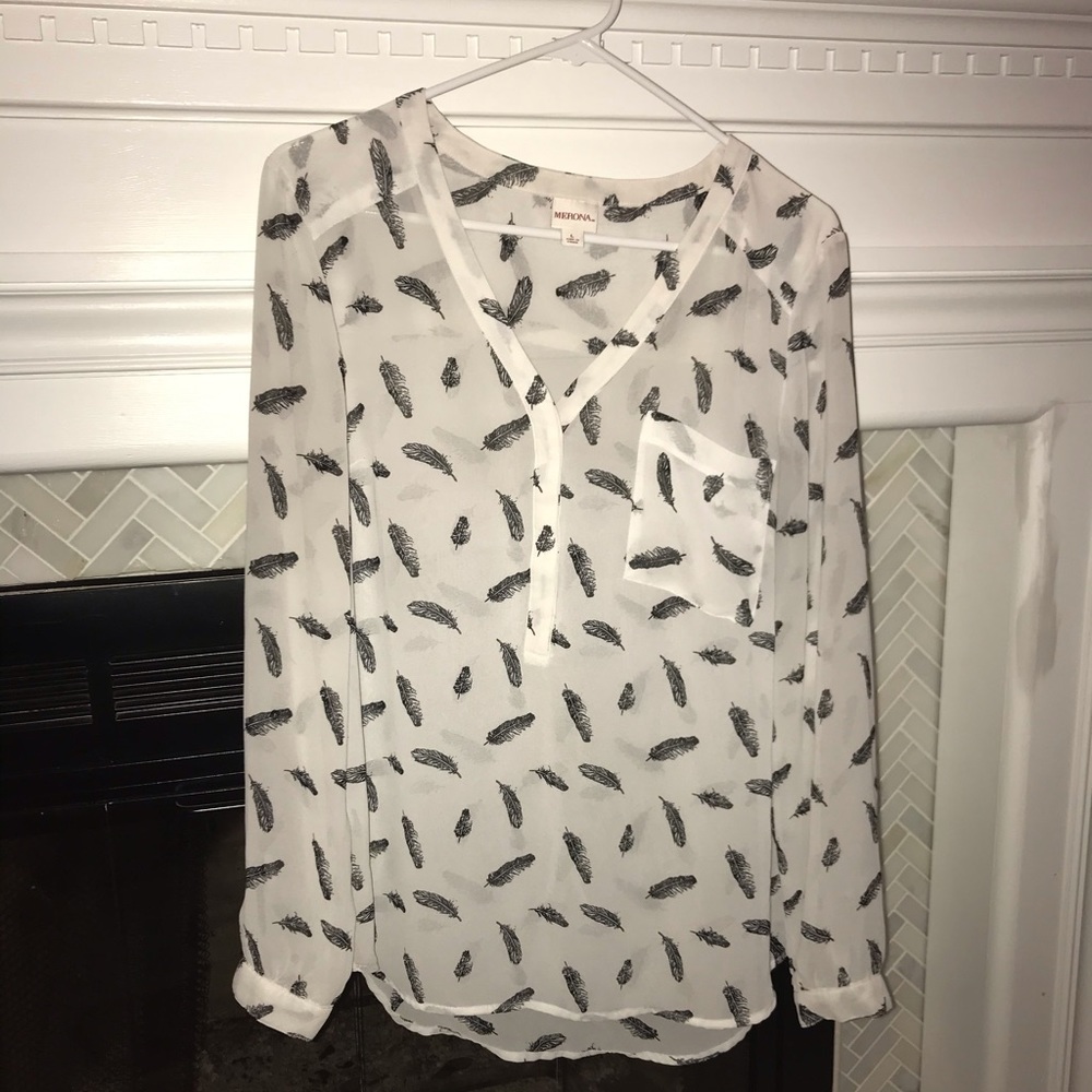 Sheer Feather Blouse